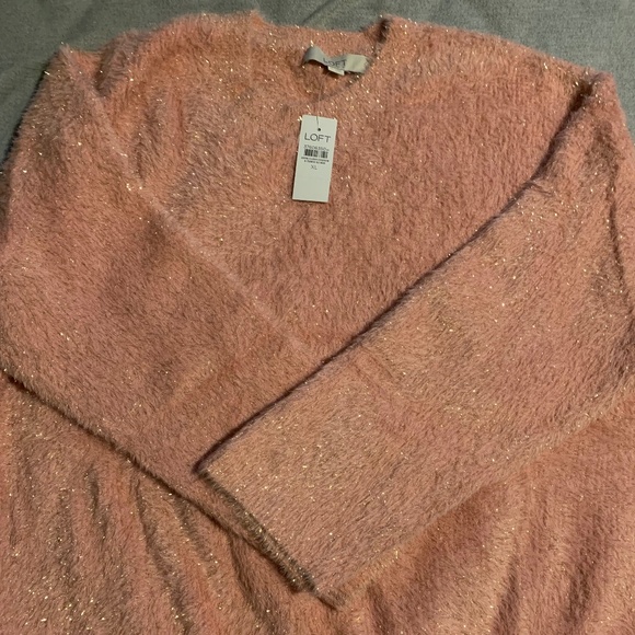 Loft XL Fuzzy Shimmer Sweater - Picture 6 of 6
